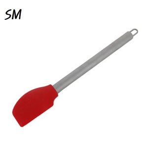 SM 스텐 손잡이 실리콘 알뜰주걱 8X30cm 친환경 스크래치 걱정없는 열탕소독 조리도구