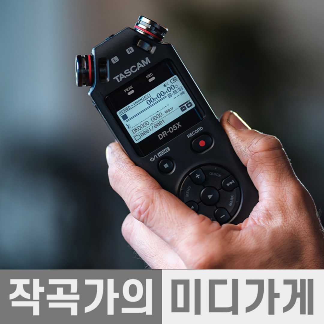 DR-05X 스테레오 핸드헬드 디지털 오디오 레코더 타스캠 TASCAM