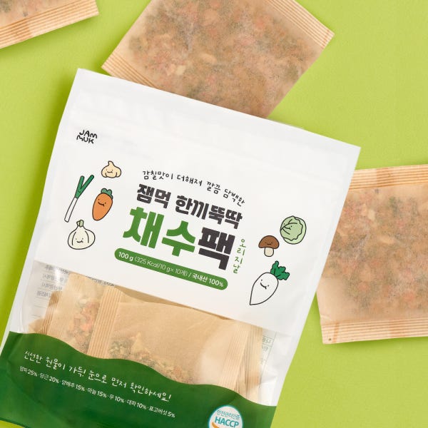 잼먹 채수 육수 팩 오리지널 10gx10개입