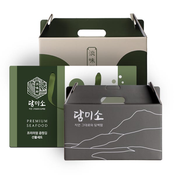 담미소 재래 미니김 절단김 선물세트 / 한입크기로 자른 전남 무안 도리포 지주식 곱창김