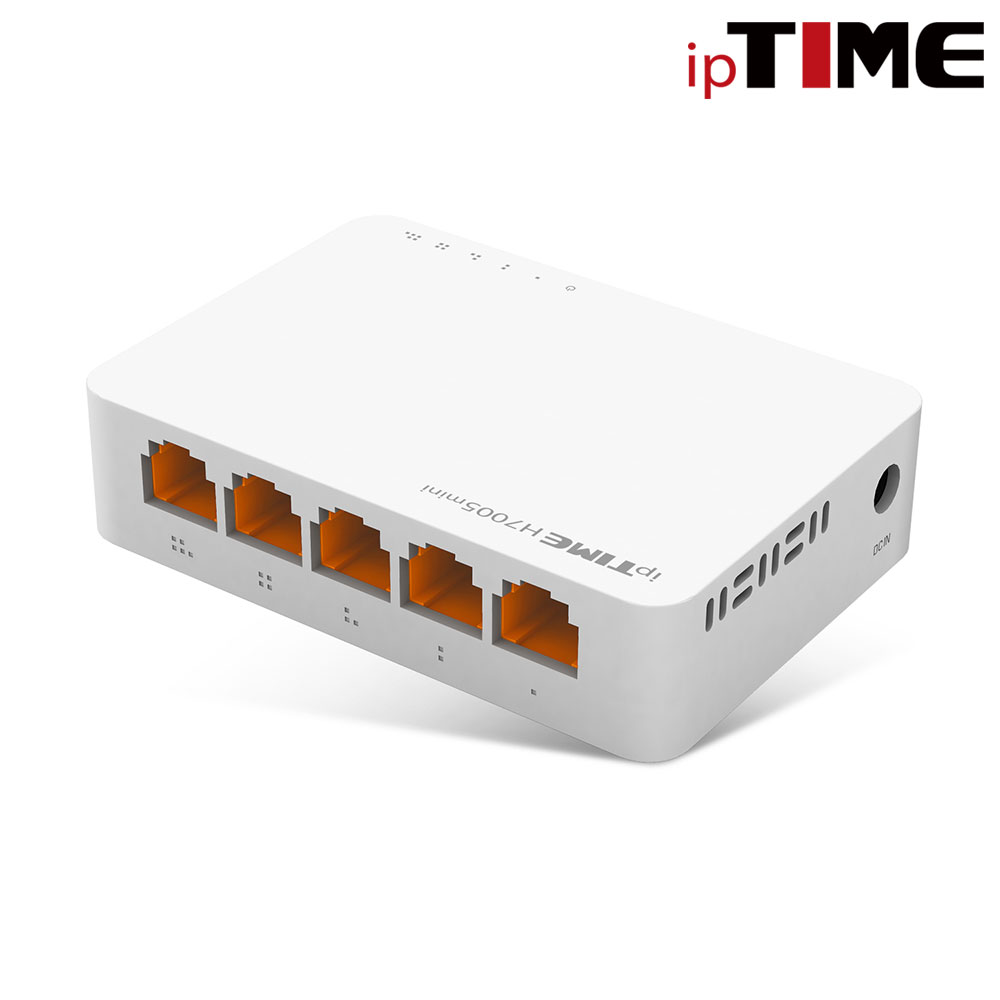 IPTIME H7005mini 5포트 기가비트 스위칭허브 IGMP지원 -후속모델 H8005-IGMP -