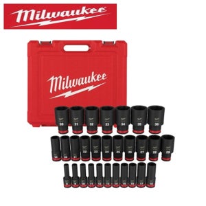 밀워키 12.7mm(1/2) 롱임팩소켓세트 29pcs 49-66-7015