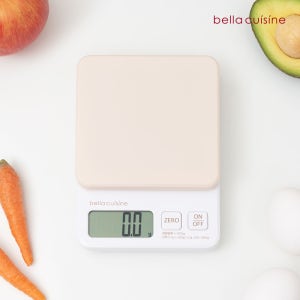 벨라쿠진 베이지 주방 전자 저울 1kg /이유식 베이킹 계량 에스프레소 커피 디지털저울