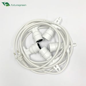 퓨쳐그린 식물등 식물 LED 조명 생장등 성장 램프 전구 소켓 5구 스트링라이트 줄조명 오징어등 - 화이트