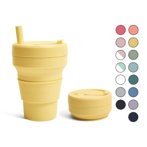 스토조 접이식 실리콘 텀블러 비기 컬렉션 470ml, 미모사