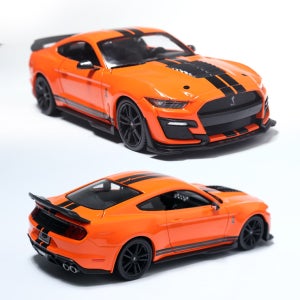 마이스토 1:24 2020 포드 머스탱 쉘비 GT500 오렌지 자동차장난감 다이캐스트