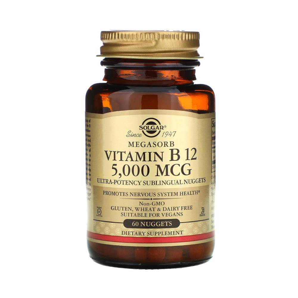 솔가 설하정 비타민 B12 5000mcg 60정 <b>시아노코발라민</b>