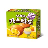 오리온 카스타드 12개입 빵 과자 간식 아이들 선물