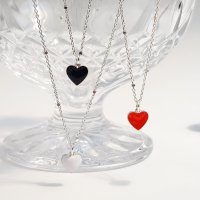 [Silver925] 하트 실버 목걸이 Alice Heart Silver Necklace