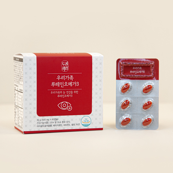 <b>두레생협</b> 우리가족 루테인 <b>오메가3</b>(500mgX60정)