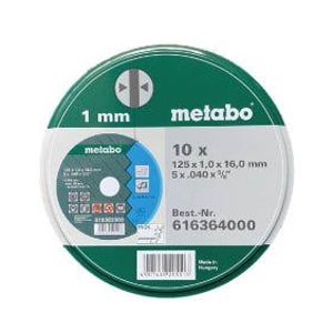 메타보 125mm 절단석 그라인더날 연마석 합금 알루미늄 고철 스텐 절단 1통 10개