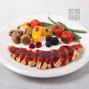 함께하닭 헬스 스팀 훈제 소스 닭가슴살 양념치킨맛 130g