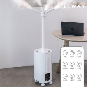 리웨이 대용량가습기 굴뚝형가습기 리모컨 초대형 대형 통세척가습기