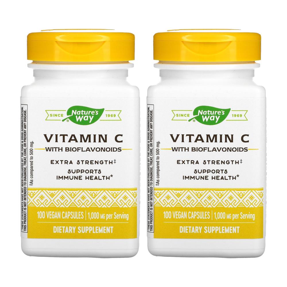 1+1 네이처스웨이 <b>비타민 C</b> 1000mg 100 캡슐