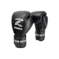 지브라 복싱 글러브 - ZEBRA PRO Signature Hook & Loop Training Gloves black/권투글러브 킥복싱 무에타이 종합격투기