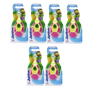 조르단 칫솔 유아용 돌아기 2세까지 1단계 6 7 8 개월 신생아 치솔 6개입 세트