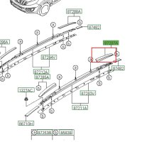 (예약주문상품) 스포티지R 루프랙커버 872613W500 872623W500 872533W500 6개 외