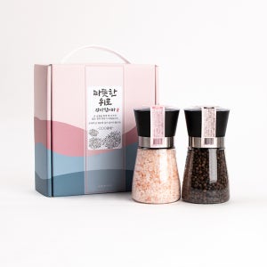 조문 답례품 히말라야핑크솔트 통후추 그라인더 회사 교회 칠순 결혼 소금 답례품