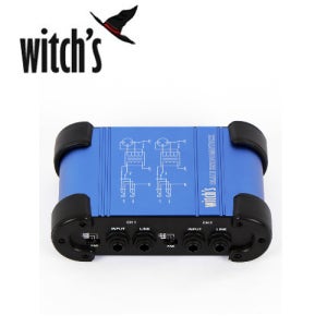 (뮤직캠프)위치스 Blue Broomstick / 통기타 키보드 다이렉트박스 D.I Box 듀얼