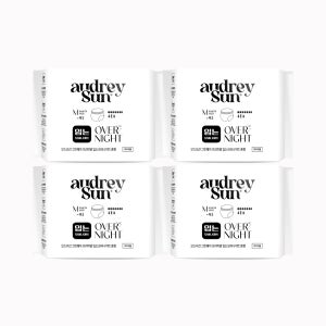 오드리선 그린웨이 입는오버나이트 팬티형생리대 유기농 순면 중형 4pcs X 4팩