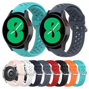 갤럭시워치7 FE 6 5 4 3 프로 기어S2 클래식 스포츠 액티브2 호환 메탈버클 실리콘 밴드 시계줄 스트랩