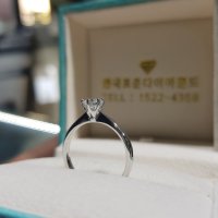 GIA5부랩다이아반지 14k화이트골드 0.5ct 웨딩 결혼예물 신부예물 에씽