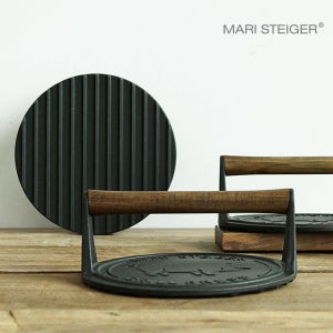 마리슈타이거 무쇠주물 그릴프레스 20cm 그릴팬 그리들 범용