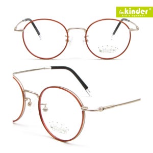 아임킨더 어린이 주니어 메탈 안경테 초등생 중학생 IK-9048 콤비 안경
