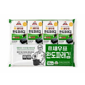 새우표 완도 맛있는 식탁 파래김 조미 도시락김 16개입, 1개
