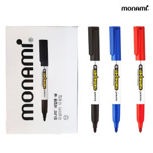 모나미 네임펜M 1갑(12자루) 굵은 글씨용 유성마킹펜