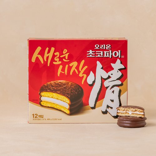 오리온 초코파이 정 새로운시작 12팩 468g
