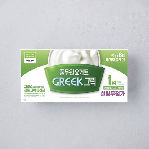 [풀무원]다논 그릭 달지 않은 플레인 720g(90g8컵)