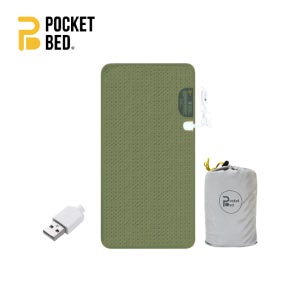 [본사] 포켓베드 USB 전기장판 1구 캠핑, 여행, 백패킹, 낚시