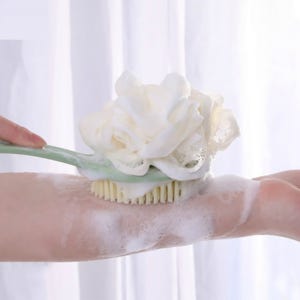 Pyunri 2개 양면 등 솔 목욕솔 샤워볼 샤워브러쉬 색상랜덤