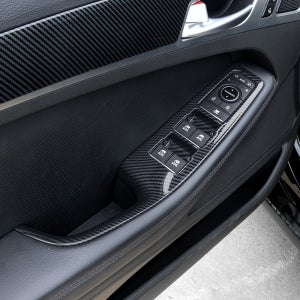 더블랙 제네시스 G80 DH 스포츠 튜닝 용품 윈도우스위치 커버 카본 몰딩