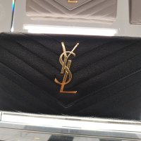 [YSL] 생로랑 모노그램 플랩 장지갑 372264 BOW01 1000