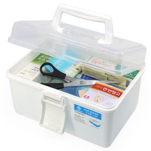 구급상자 세트 구급함 국내산 튼튼한 가정용 소형 12종세트(화이트) 약보관함