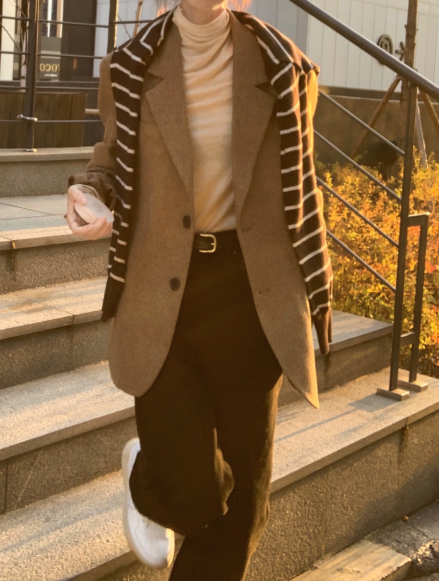 알파카 울 자켓 alpaca wool jaket(바로배송)