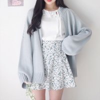 여성 아이유 김나영 대학생 니트 대학 카디건 스웨터 여성 블라우스