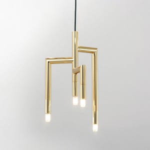 메그넘 4등 펜던트 골드 관절 모던 포인트 핀타입 조명