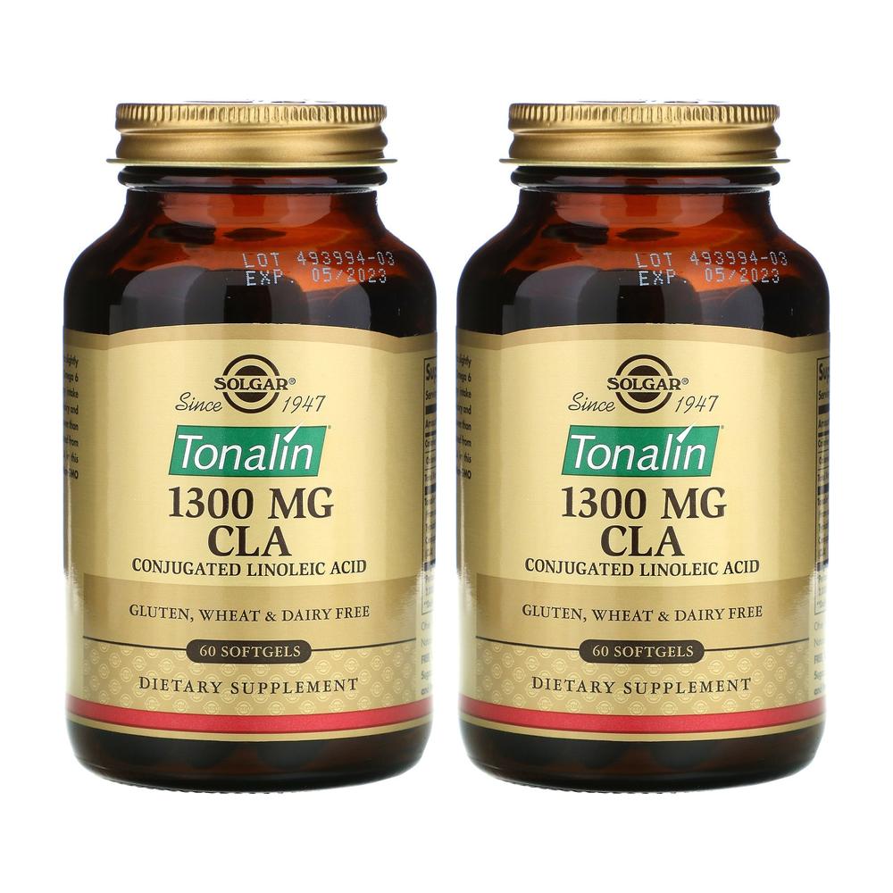 솔가 <b>토날린</b> CLA 1300mg 60정 공액리놀레산 잇꽃 [1+1]