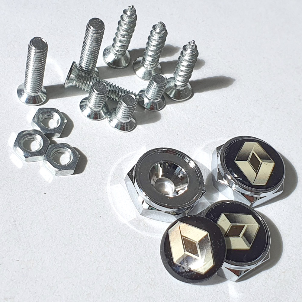 차량용 번호판 볼트 튜닝 파츠 꾸미기 르노삼성 SM6 SM5 SM3 C-B-RN3