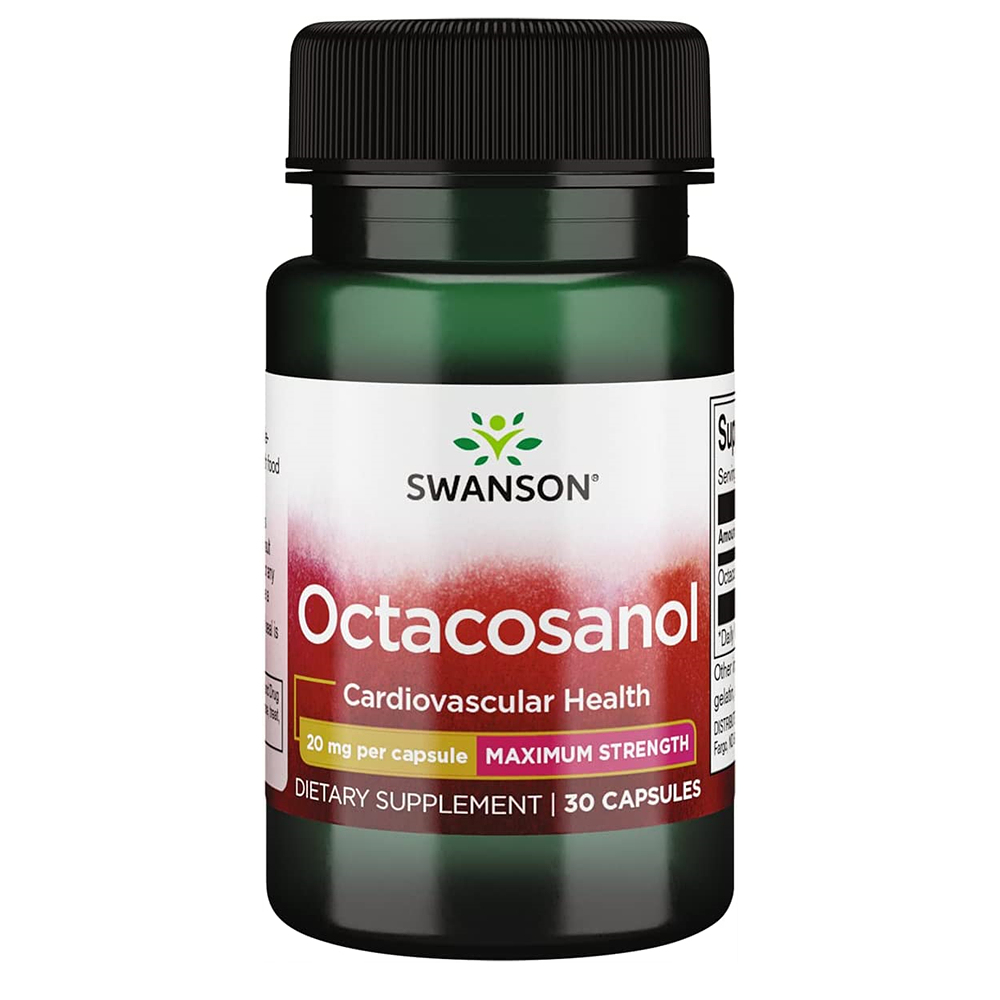 Swanson <b>Octacosanol</b> 스완슨 옥타코사놀 20mg 30캡슐 3팩