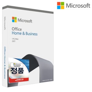 [즉시메일or패키지]한국정품 MS 오피스 2021 기업용 Home Business 영구사용 제품키 / 엑셀