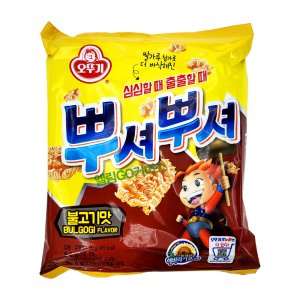 오뚜기 뿌셔뿌셔 불고기맛 외3종 (바베큐, 양념치킨, 떡볶이맛) 90g
