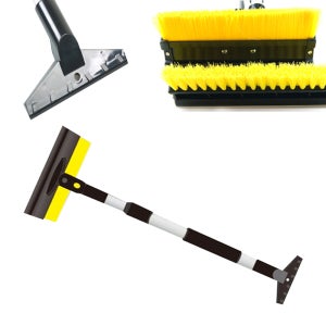 자동차 길이조절 스크래퍼 제설기 성에칼 눈제거 물기제거 3in1 성에제거기 겨울 세차솔