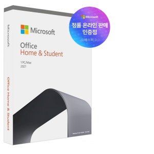 [즉시메일or패키지]한국정품 MS 오피스 2021 Home Student ESD PKC 영구제품키 인증점
