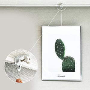 감성다는남자 무타공액자걸이 못없이액자걸기 무타공 벽걸이 시계 모자 액자 천장고리 정리 후크