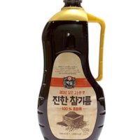 CJ 제일제당 백설 진한 참기름 1.5L 통참깨 100%