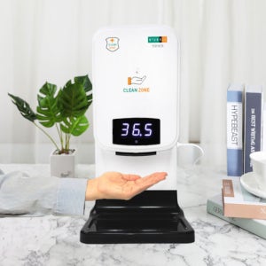 현대 HCN 클린존 자동온도체크 비접촉 손소독기 테이블용 국내제조 AS가능